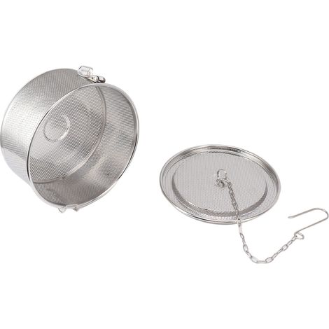 Passoire à Assaisonnement avec Chaîne de Suspension, Filtre à Thé en Acier Inoxydable, Panier de Séparation pour Soupe et Épices, Diamètre 20cm/7.9in (1/5)