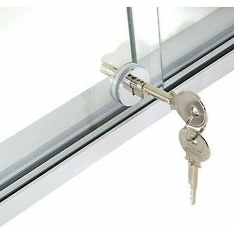 Serrure Ronde En Verre Pour Porte Coulissante Mobile Et Armoire À Bijoux (1/4)