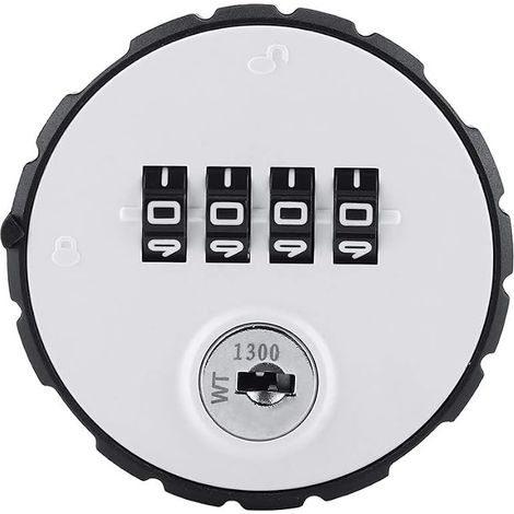 4 Digit Combination Lock Zinc Alloy Handy Code Combination Lock with Keys 20mm Installation Thickness 20mm (1/5)