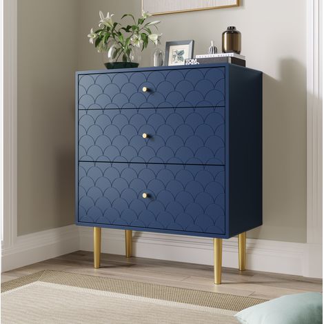 Kommode Sideboard Aufbewahrung 75 cm Holz Metall OKMYHOME (1/5)