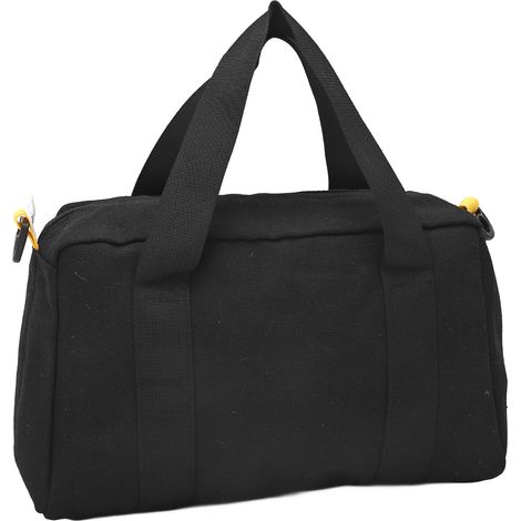 Sac à outils électricien en toile imperméable grande capacité à large ouverture portable pour clés à molette tournevis pinces 35 cm (1/5)