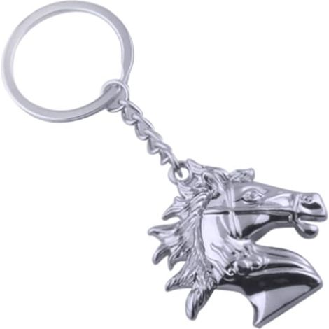 Porte-clés pendentif tête de cheval, style original, bijou pour homme, cadeau idéal pour Noël ou un anniversaire.