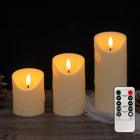 Lampe bougie électronique LED, lampe décorative fausse bougie simulée, accessoire de décoration romantique pour mariage, lumi(Y067) (1/5)