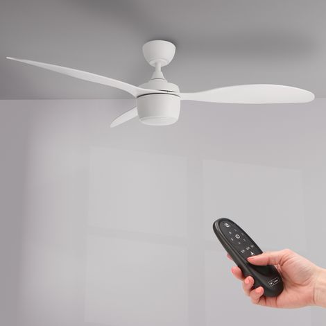 Ventilateur de plafond LED Lin Blanc - Ledme - LM8803 (1/5)