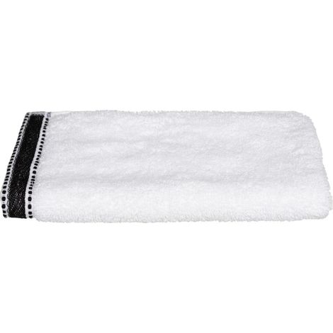 Serviette de toilette invite 30 x 50 cm Joia blanc