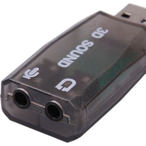 – adaptateur Audio Usb externe, micro, Jack 3.5mm, casque stéréo, carte son 3d, Mini Interface haut-parleur pour [8D05123] (1/3)