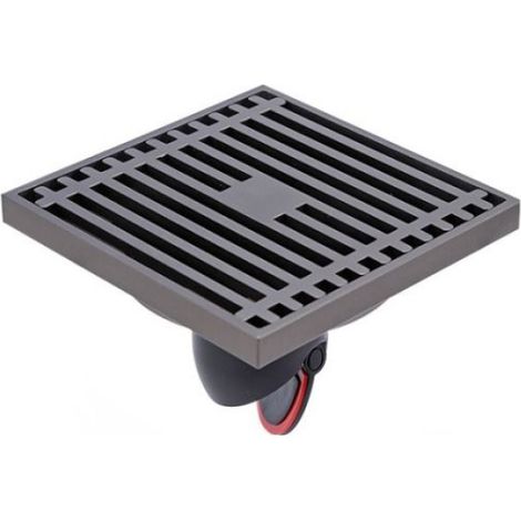 Siphon de sol - Cuivre - K7005QH - Anti-odeur - Gris - 10x10 cm (1/5)