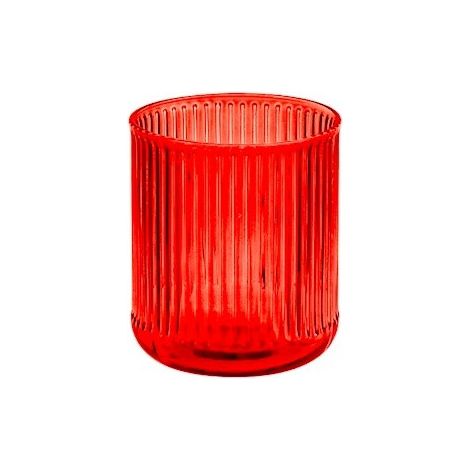 Vaso de vidrio Venus rojo 600x300x240 (1/3)