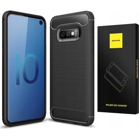 Coque Spacecase Carbon Galaxy S10E noire (1/5)