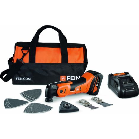 Fein MULTIMASTER AMM 700 Max AS batteria ricaricabile, 1x 4,0 Ah e caricatore in borsa di nylon