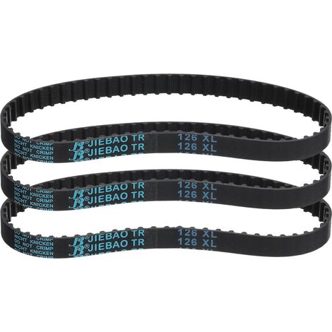 Pcs 126XL 037 Timing Belt 63 Teeth Rubber Toothed Gear Belt, Width 0.37", Pitch 0.20" Timing Belt (1/5)