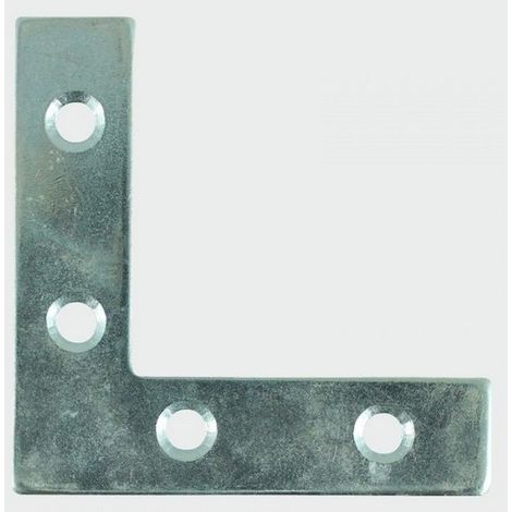 Timco Corner Plates Silver - 50 x 50 x 13 (4 Pack) (1/2)