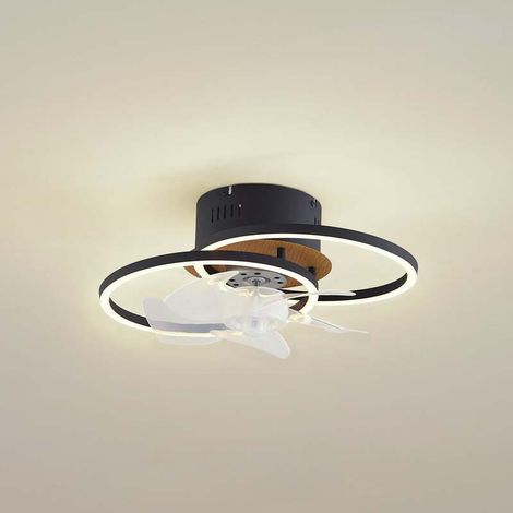 [GEBRAUCHT] B-Ware Lindby Deckenventilator Lomana LED Ventilator dimmbar schwarz CCT für Räume 15m² (1/2)