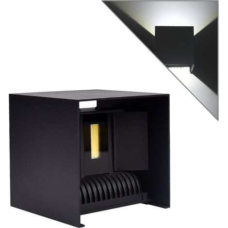 APPLIQUE MODERNO LED CUBO 20W BI-EMISSIONE UP & DOWN LUCE NATURALE - ILLUMINAZIONE DECORATIVA E FUNZIONALE PER CASE UFFICI HOTEL NEGOZI GIARDINI E TERRAZZE (1/5)