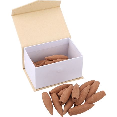Coffret cadeau de 22 cônes d'encens à reflux (30 minutes de fumée), parfum bois de santal. (1/5)