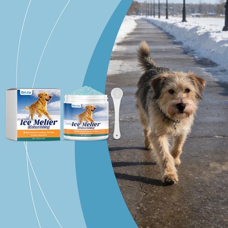 Haustierfreundliches Schneeschmelzmittel, für Katzen und Hunde geeignet, Schneeentferner, tägliches Reinigungsmittel – 100 g + Löffel -- BIEMMEDUE (1/5)