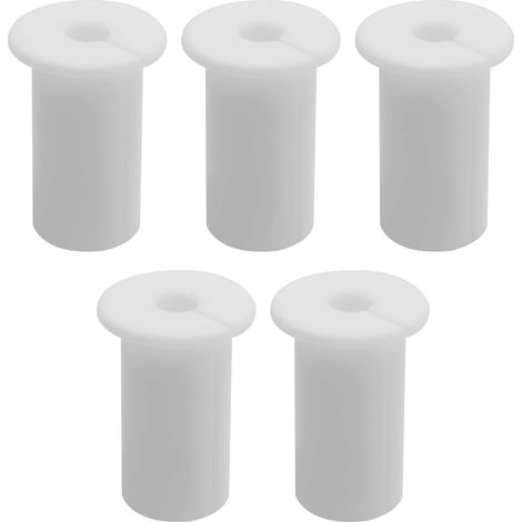 Pack of 5 wall grommets for Starlink - For 2.54 cm wall hole - Cable grommet - 2.54 cm wall hole - For Starlink cable router and Ethernet adapter (white) (1/5)