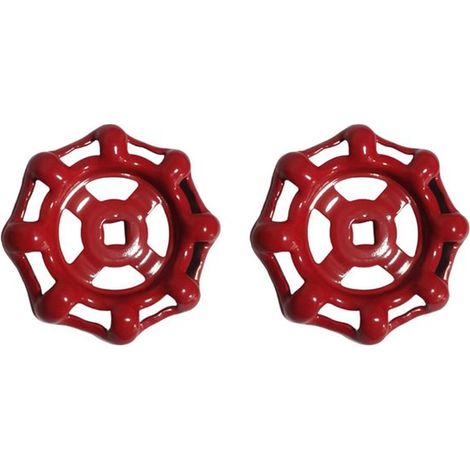 Stück Ventilhandrad, Absperrventil für Wasserhahn, Wasserleitung, Ventiloberteil, Griff, 6x6mm (rot) (1/5)