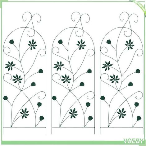 Clôture de jardin - FAFEICY - Motif élégant - Vert - Acier - Résistant aux intempéries (1/5)
