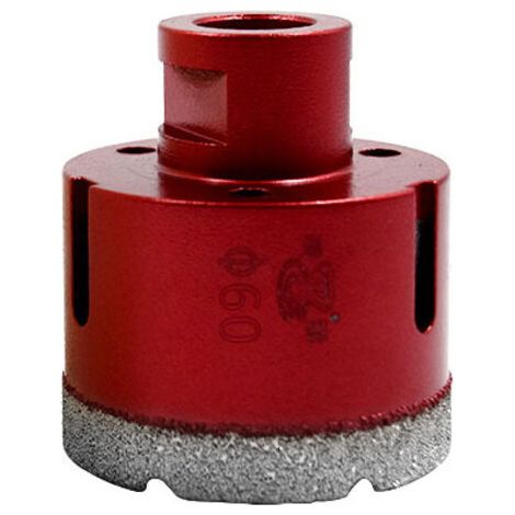 SABIR Foret diamanté avec filetage M14, foret à trous creux brasé haute performance pour carrelage/granit/marbre/porcelaine/verre/céramique (60 mm) (1/5)