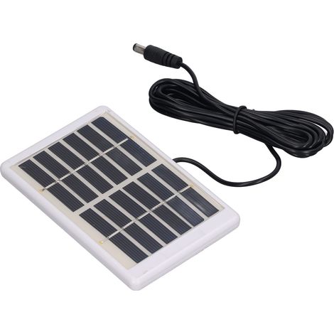 Panneau solaire 1,2 W 6 V 9 V, léger et portable, à cristaux de polysilicium, interface CC, chargeur solaire pour pompes à eau