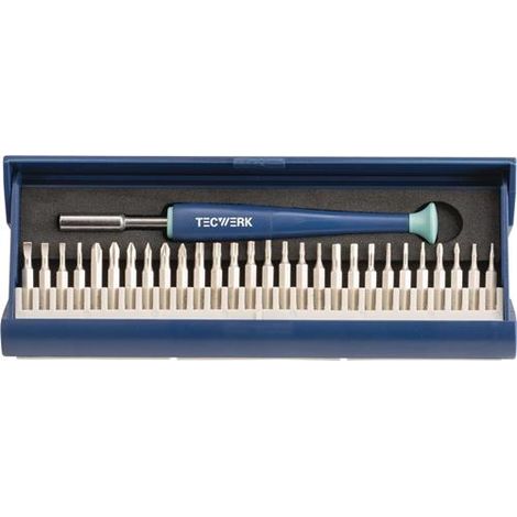 TECWERK Feinmechanikerbitset 29tlg.m.Wechselbits in Ku.-Kass.TECWERK