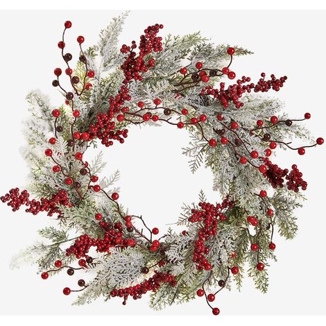 SKLUM Weihnachtsdekorationskranz Ø60 cm Aubrey Grünes Lauerl                                   (1/5)