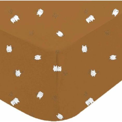 Domiva Kollektion Wohlfühl Spannbettlaken Karamell für Baby 70x140