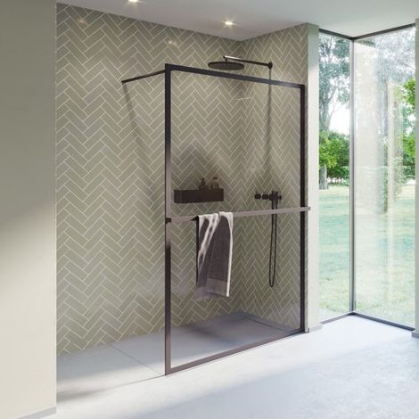 Paroi de douche italienne LUCID 400 RIHO 100x200 cm