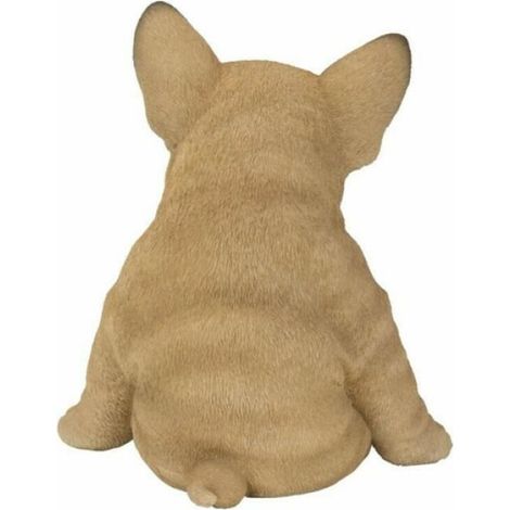 Bouledogue FrançAis Sculpture Ornement Chien Statue Figurine ExtéRieur Jardin DéCor Cadeau - Chien Couché (1/4)