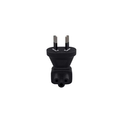 Adaptateur secteur Australie 2 broches vers IEC320C5 2 trous femelle, prise convertisseur PVC (1/4)