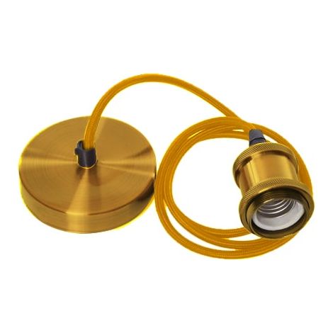 IluminaShop - Lampara Colgante Styling Dorada 1XE27 (1/5)