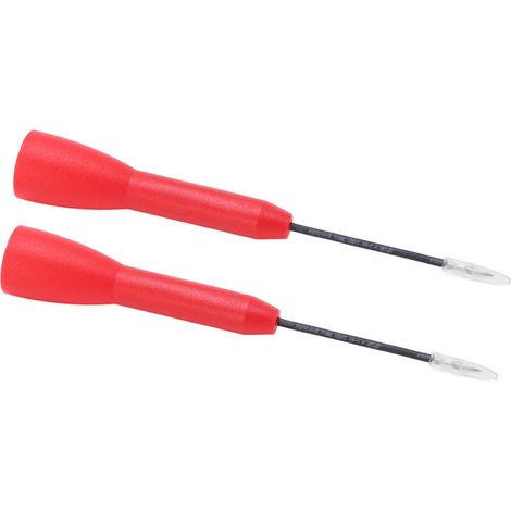 Jeffergarden 2 pièces sonde de Test Protection d'isolation opération Simple 1mm multimètre aiguille perçage 600V 10ARed (1/5)