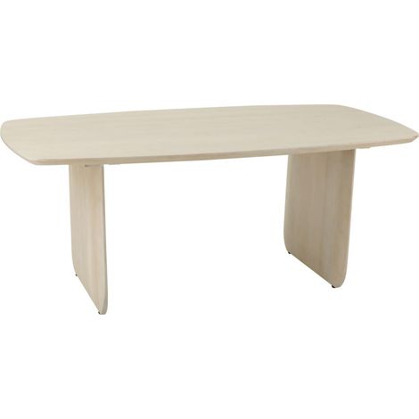 Table à Manger en Bois "William" 190cm Blanc (1/5)