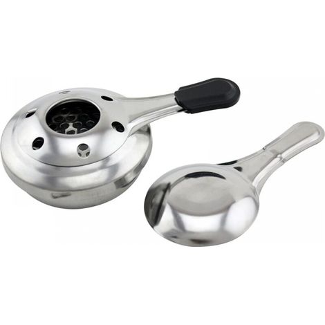 Lámpara de alcohol, lámpara de alcohol para fondue china, lámpara de alcohol en gel, acero inoxidable, 15,5 x 9,9 x 4,8 cm (1/5)