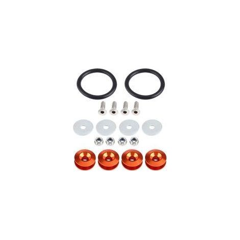 Aluminium-Motorraumstoßstangen-Verkleidungssatz – Set mit Unterlegscheiben und Schnellverschlussschrauben, hochfeste Ausführung (1/5)