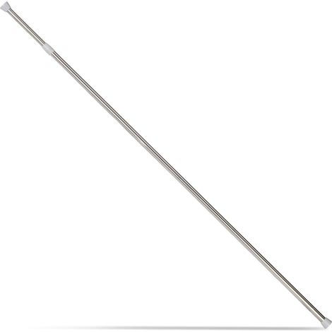 Barre Télescopique Tringle à Rideaux Douche Tige Encadrement Porte etc. Sans Perçage Inox, 150-280 cm (1/5)