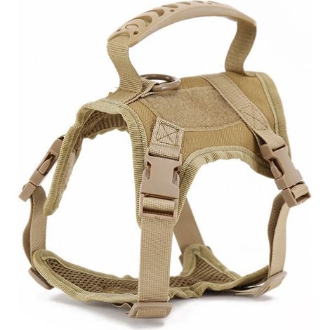 Harnais tactique pour chat, idéal pour les promenades, anti-fugue, harnais souple et ajustable pour animaux de compagnie. (1/5)