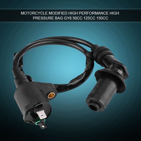 Eosnow Zündspule für GY6 50cc 125 ccm 150cc Motor Motorrad Dirt Bike Scooter Moped Schwarz