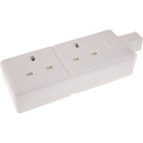Bloc multiprise, 2 prises Type G - Britannique, 240 V 13A ( Prix pour 1 ) (1/3)