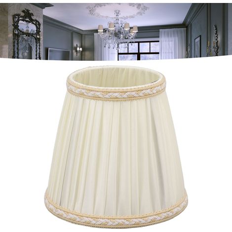Abat-jour en tissu, abat-jour minimaliste moderne pour lampe à bougie, compatible avec les bougeoirs à pince, les lampes de table, les suspensions, les appliques murales et autres accessoires d'éclair (1/5)