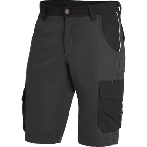 Short de travail homme Theo FHB 130530 - Gris foncé / Noir - 50