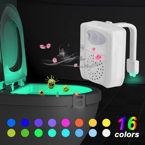 Lampe de toilette LED, veilleuse de toilette, lampe à détecteur de mouvement 16 (1/5)