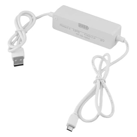 UPS Batterie de secours pour caméras de surveillance, alimentation ininterruptible 5 V avec commutation automatique, charge rapide, design ABS compact, blanc (1800 mA) (1/5)