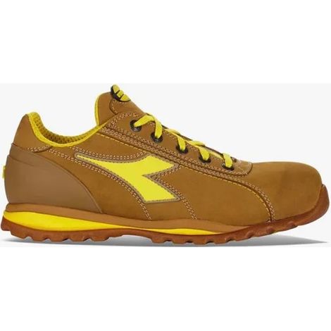Diadora – Chaussures de sécurité hautes S3 HRO noir/jaune – Tige en nubuck hydrofuge – Coque aluminium 200J – Semelle antidérapante nitrile