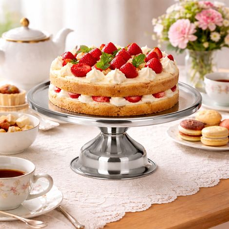 Drehbare Kuchen-Servier-Platte Chrom Ø 34 cm -A12210000 (1/4)