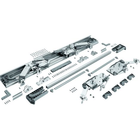 Hettich MB-Schiebetürbeschläge-Set, InLine XL, 9148203, 2-T. f. vorliegende Türen, 60kg