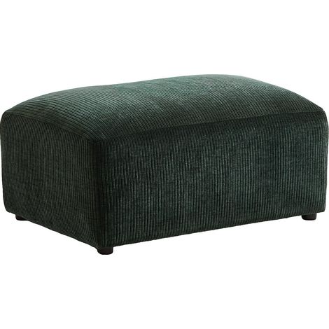 Pouf in Velluto a coste Verde pino - TIRONO di Maison Céphy