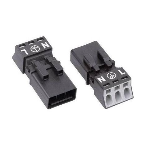 Wago WINSTA MINI connecteur secteur noir 2 broches 16 A