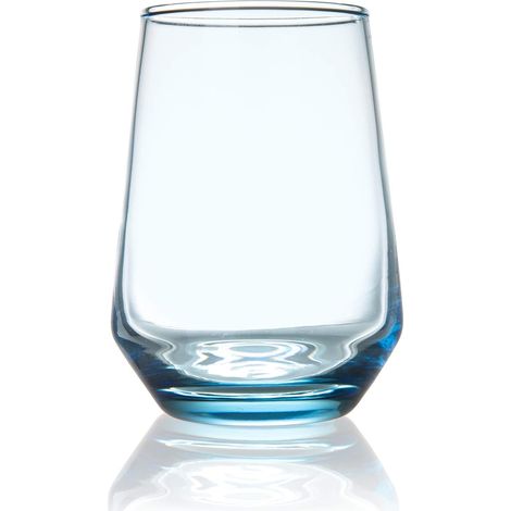 Verre À Boisson - Verre En Verre Transparent 375 Ml - Pour Eau Lait Jus Bière Whisky Vin - Lot De 6 (1/5)
